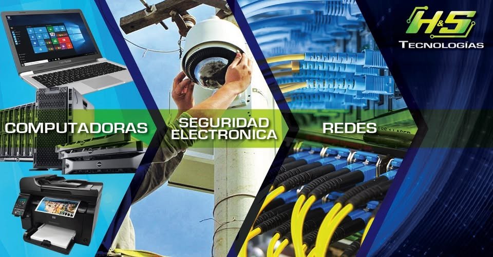 Divisiones de H&S Tecnologías: Computadoras, Seguridad Electrónica y Redes